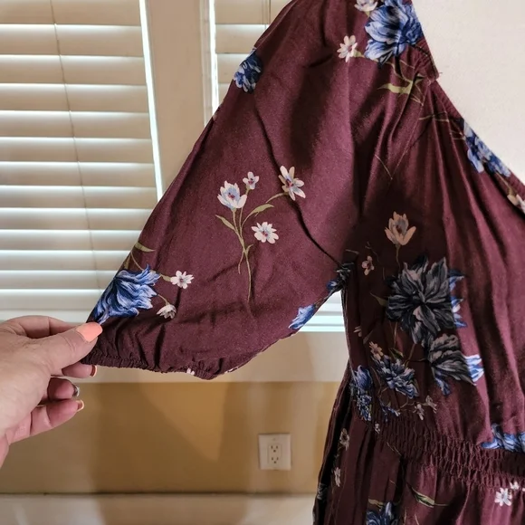 Xhilaration Women's Floral Print Mini Dress - Picture 6 of 13